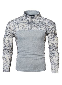 KUYING Outdoor Fitness Camouflage Jogging Men's Long Sleeved Sweatshirt  - Image 2