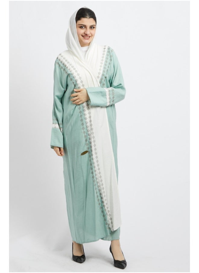 Evva Luxury Saudi Abaya for Women – Elegant Open Front Modest Wear in Premium Fabric – Ideal for Ramadan, Eid, and Everyday Elegance 