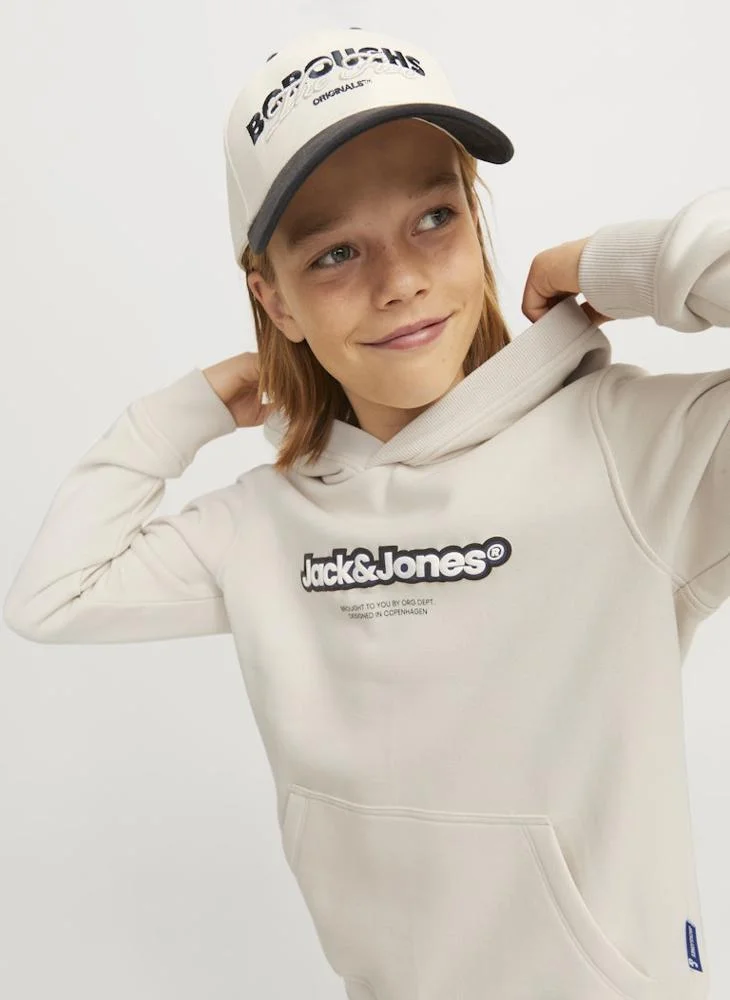 Jack & Jones Junior Kids Graphic Print Hoodie