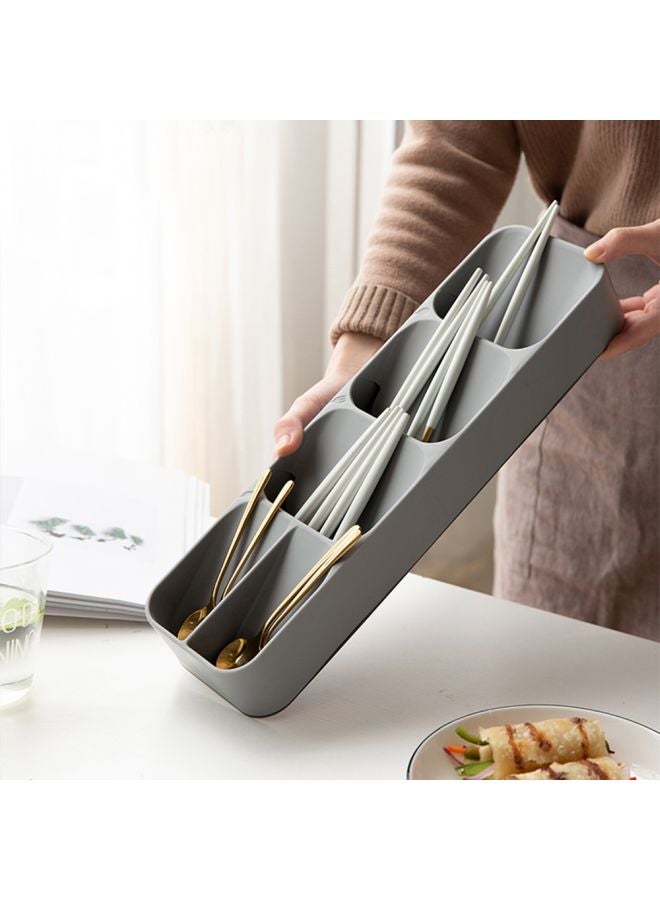 Cutlery Organizer Tray Grey 39.6x5.5x11cm - Image 4