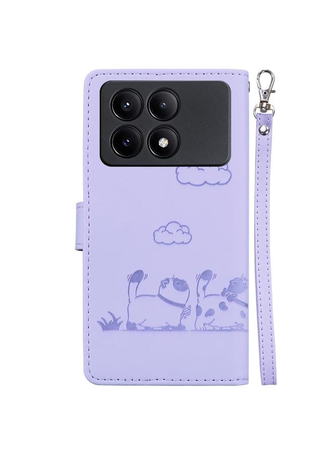S-TOP Case For Redmi K70E Cute Cats RFID Leather Phone Case - Image 3