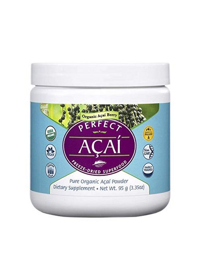 Perfect Supplements Perfect Acai Powder 95 Grams Pure Organic Freezedried Acai Berry Superfood Powerful Antioxidants Supports Immune System - Image 1