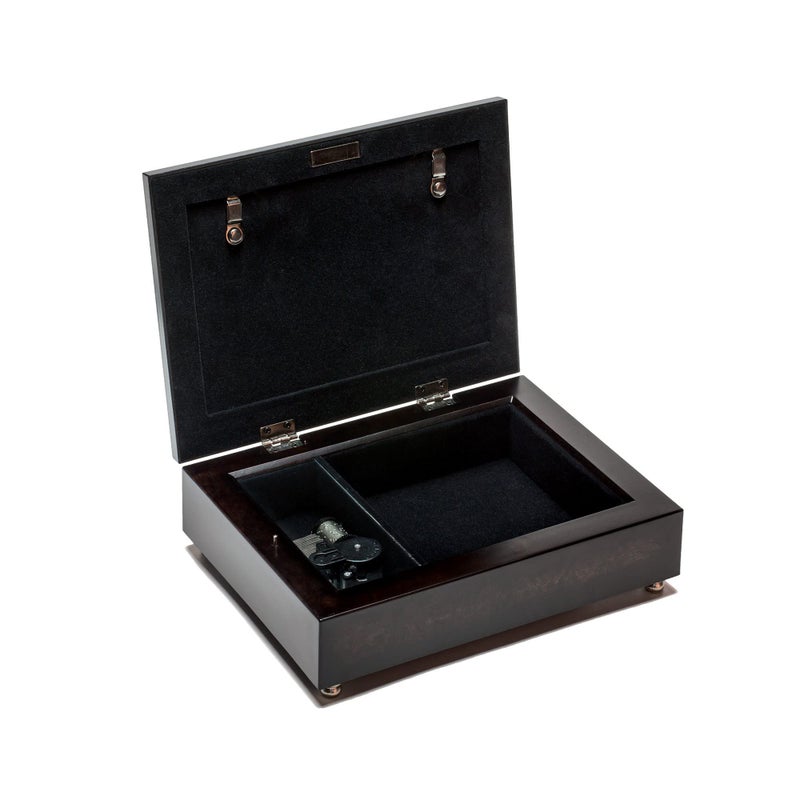 Cottage Garden Many Women Do Noble Things Burlwood Jewelry Music Box Plays Amazing Grace - Image 2