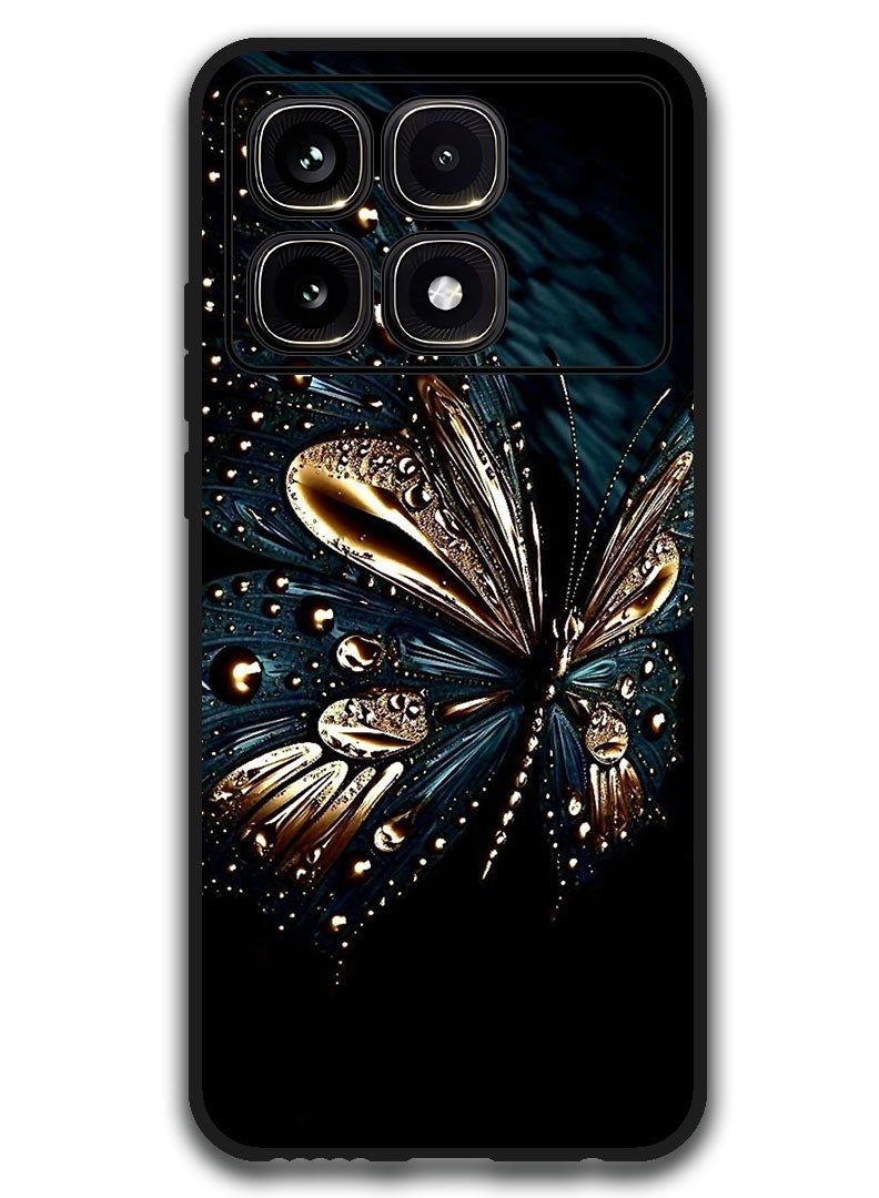 Theodor Protective Case Anti Scratch Shock Proof Bumper Cover For Xiaomi Redmi K70 Ultra Butterfly Abstract - Image 1