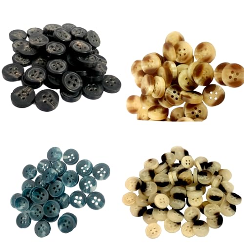 Aakriti 1000-Piece Assorted Buttons Set – 20 Styles × 50 Each | Multicolor Craft Buttons (18 Ligne / 1 cm) for Sewing, DIY, Scrapbooking, Tailoring, School Projects & Embellishments - Image 2