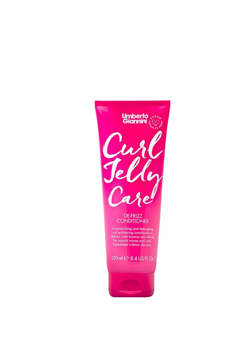 Umberto Giannini Umberto Giannini Curl Jelly Care, Vegan & Cruelty Free De-Frizz Conditioner for Curly or Wavy Hair, 250 ml  - Image 1