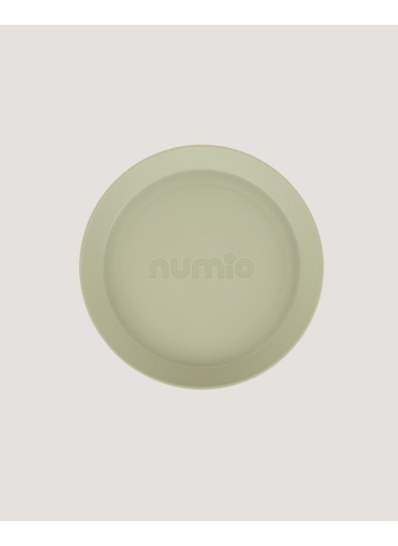 Let's Be Child 2-Piece Round Plate Sage Green-Vanillia  - Image 5