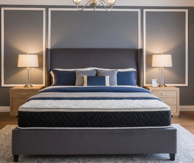 ريكسال هوم مرتبة فيفالدي بيلوتوب – مقاس مفرد 190 × 90 × 25 سم – نظام نوابض بونيل، عزل حركة وتخفيف ضغط لنوم هادئ - Image 1