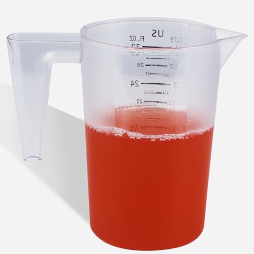 DOTINGHUX 4 Cup/32 Oz Measuring Cups, Clear, Strong Food Grade Liquid Measure Pitcher, for Home Hobbies/Professional Kitchen - Image 4