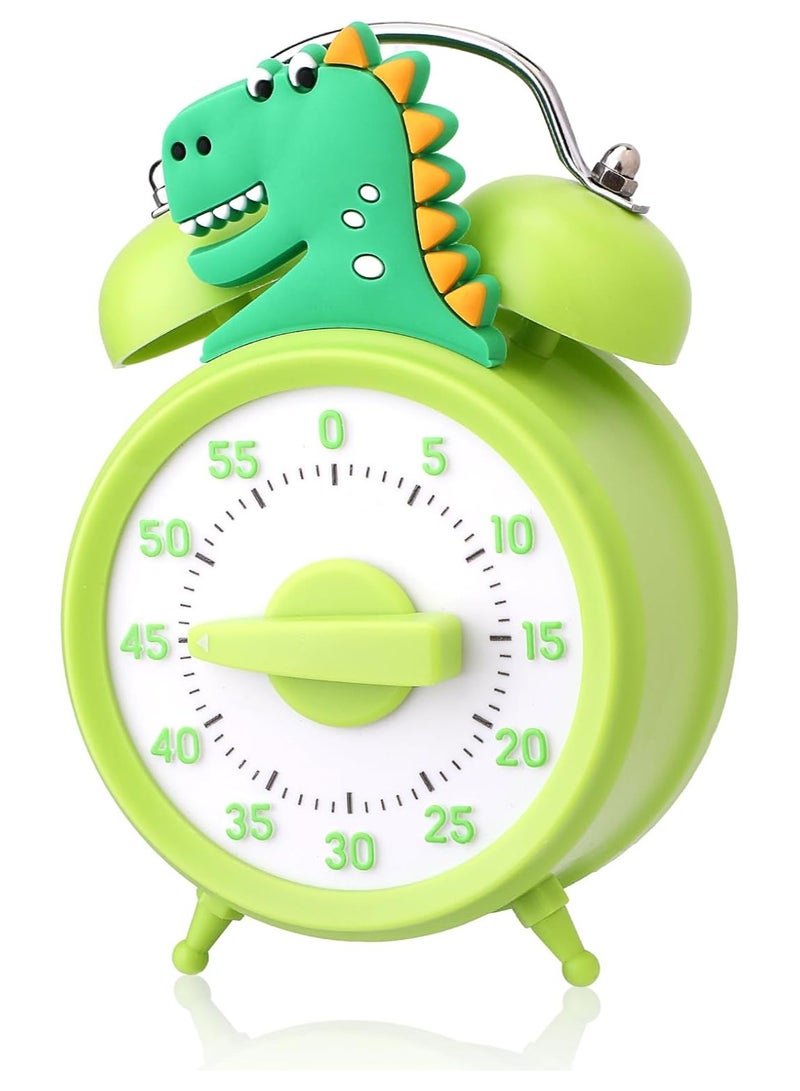 SOLARAE Kitchen Timer, Creative Alarm Clock, 55-Minute Countdown Timer, Classroom Visual Timer for Kids and Adults, Durable Mechanical Kitchen Timer Clock, Timer in the Shape of Alarm Clock, Precision Timer - Image 1