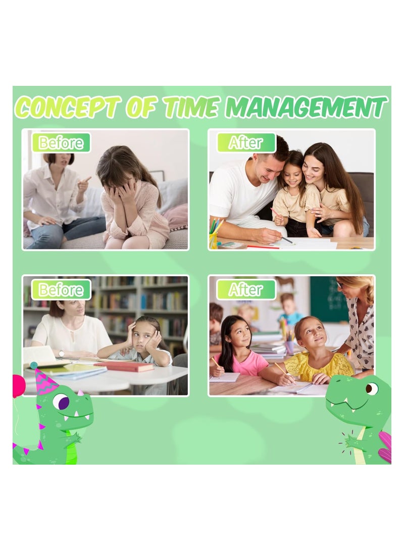 SOLARAE Kitchen Timer, Creative Alarm Clock, 55-Minute Countdown Timer, Classroom Visual Timer for Kids and Adults, Durable Mechanical Kitchen Timer Clock, Timer in the Shape of Alarm Clock, Precision Timer - Image 2