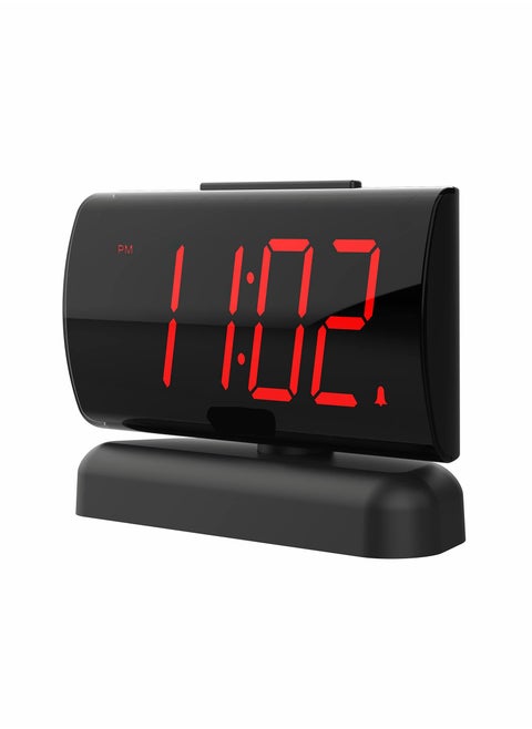 Alarm Clock Big Digits wiht Swivel Base,2 Levels Sound,2-Level Brightness Digital for Bedrooms,Easy to Read, Bedside Clock,12H Format, 9 MIN Sleep