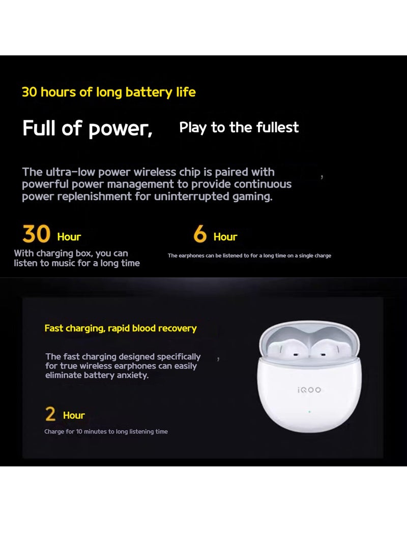 iQOO - iQOO TWS Air2 True Wireless Earbuds with Noise Cancellation and Long Battery Life - Perfect for UAE Customers - Image 1