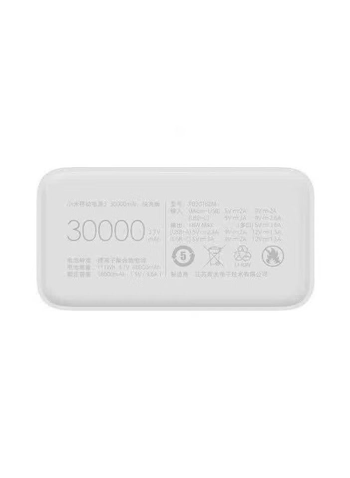 TIGER Mi Power Bank 30000mAh PB3018ZM – 3 USB Ports, Type-C, 18W Fast Charging, High-Capacity Portable Power Bank, External Battery Charger for Phones, Tablets, Laptops & More - Image 4