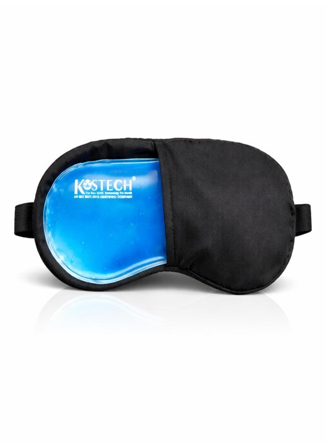 كوستيك مجموعة قناع الوجه والعينين من جل الصبار المثلج من كوستيك - كمادة ساخنة وباردة قابلة لإعادة الاستخدام لعلاج انتفاخ العينين والهالات السوداء واحمرار حب الشباب وتورم الوجه وشد البشرة - تخفيف الصداع النصفي وضغط الجيوب الأنفية والصداع - مجموعة أقنعة قابلة للتعديل بجودة المنتجعات الصحية للرجال والنساء (قناع العين الأزرق المبرد، عبوة من قطعة واحدة) - Image 1