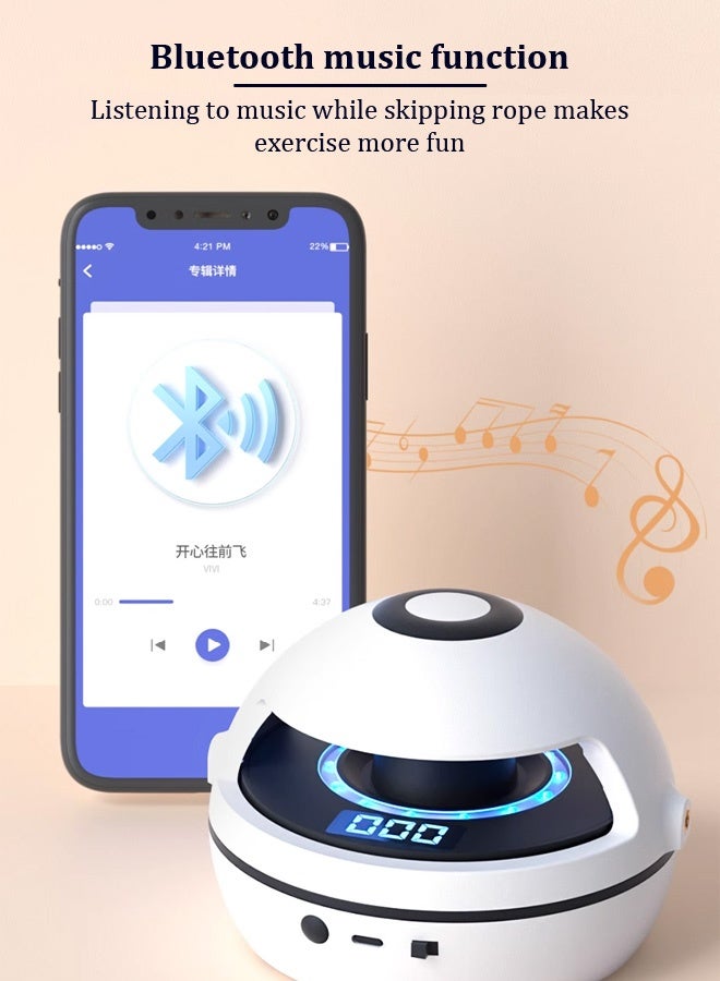 Joudiplay Smart Jump Rope Machine, Electric Rope Skipping Machine Wireless Remote Control, Rope Skipping Sports Multi-person Entertainment for Family, Office 10 Gears Can Be Adjusted - Image 2