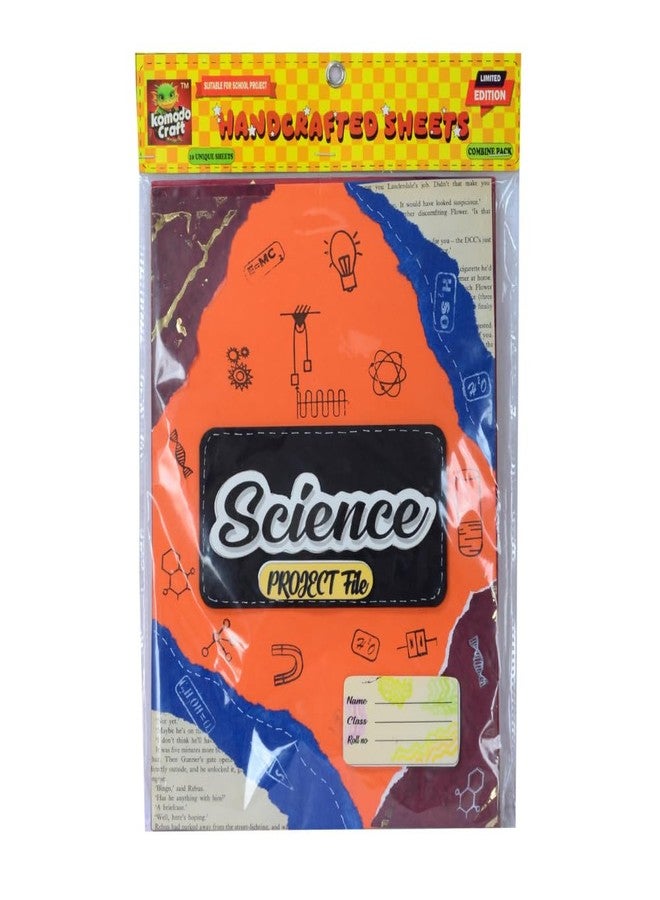 KOMODO CRAFT Komodo Handcrafted Project Sheets/Science / A4 Size / 180 GSM/Pack for 20 / Ideal for School Project, Stationery/Students - Image 1