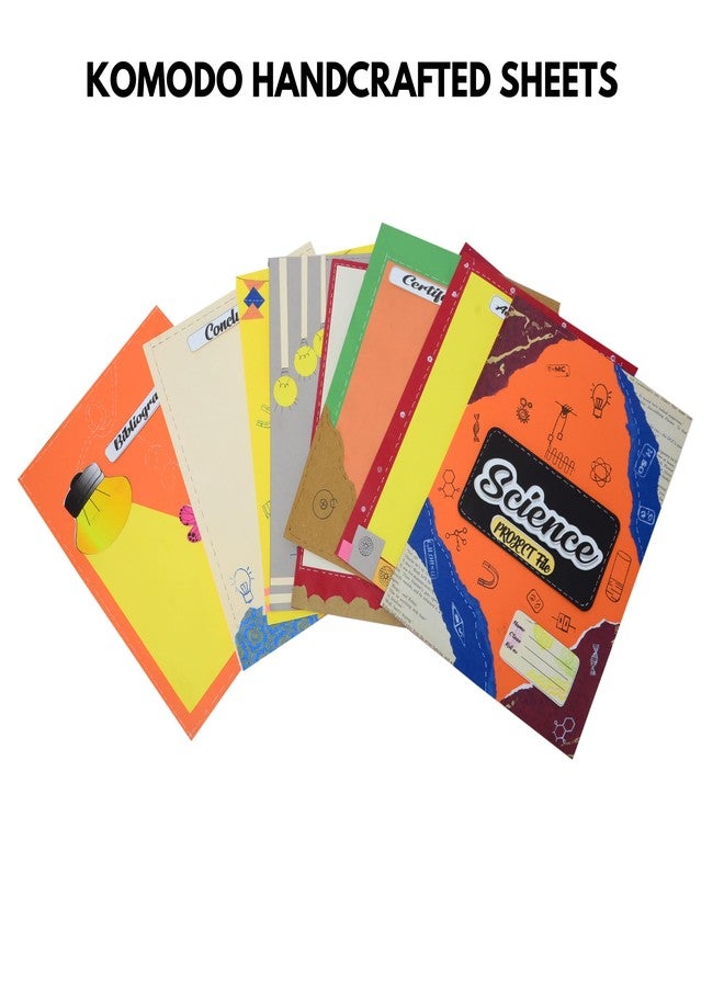 KOMODO CRAFT Komodo Handcrafted Project Sheets/Science / A4 Size / 180 GSM/Pack for 20 / Ideal for School Project, Stationery/Students - Image 3
