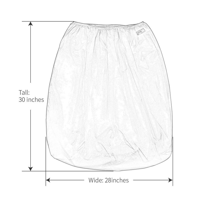 ALVABABY 2 Pack Reusable Diaper Pail Liner for Cloth Diaper,Rubbish Bag,Laundry,Fits for 13.3 Gallon Trash Can and Diaper Pails,Kitchen Garbage Cans Black +Gray PL-B2629 - Image 3