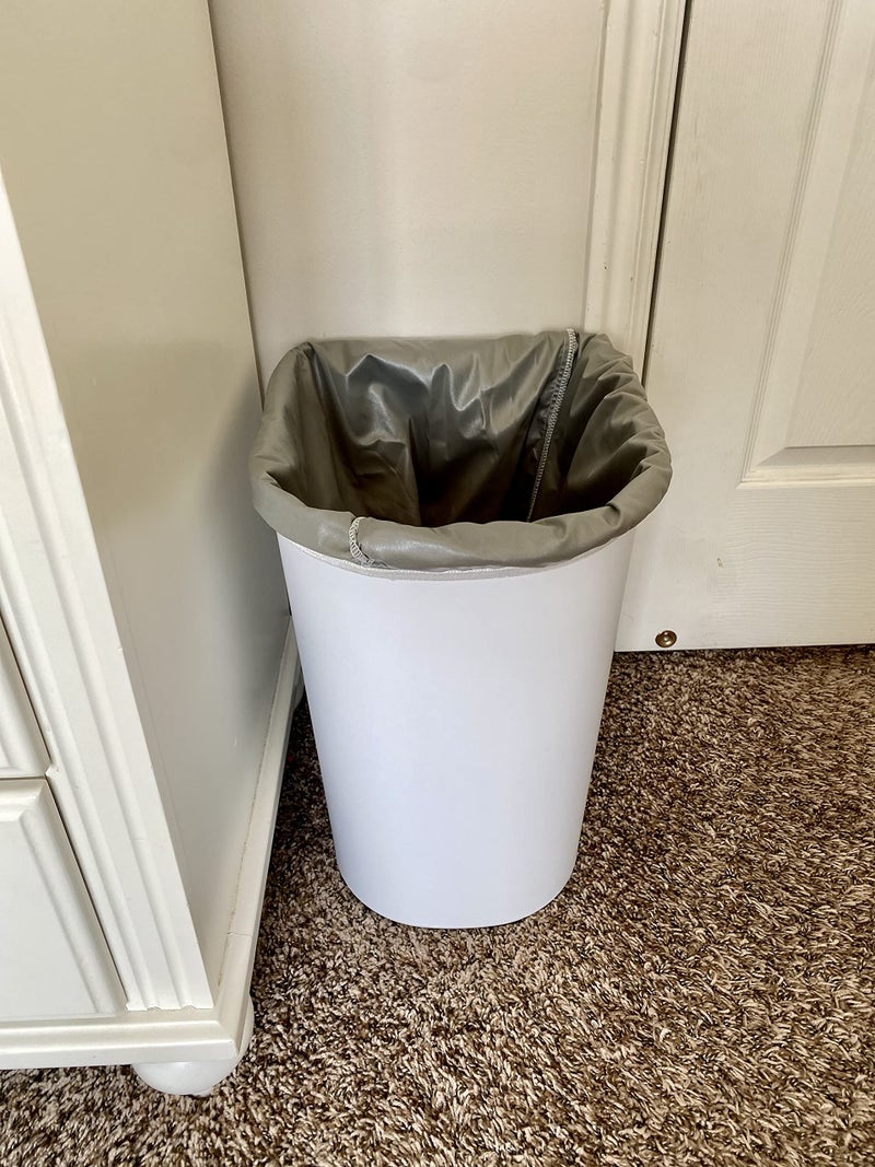 ALVABABY 2 Pack Reusable Diaper Pail Liner for Cloth Diaper,Rubbish Bag,Laundry,Fits for 13.3 Gallon Trash Can and Diaper Pails,Kitchen Garbage Cans Black +Gray PL-B2629 - Image 5