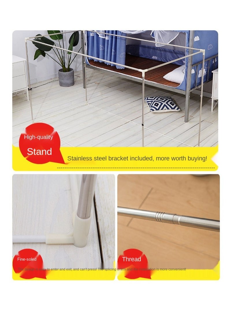 خيمة سرير، خيمة مظلة للسرير، شبكة ناموسية، حماية الخصوصية لنوم الطلاب، قد يكون اللون مناسبًا جدًا - Image 3