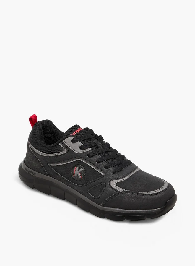 كانغاروس Men's Panelled Lace-Up Closure Sports Shoes