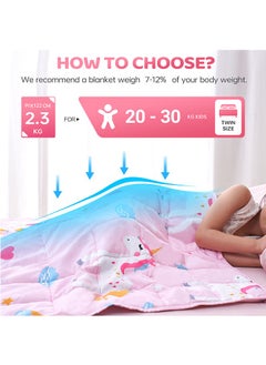 ERTYU Kids Weighted Blanket for Girls Cooling Weighted Blanket for Sleeping Kids Grey Heavy Blanket Washable Soft Weighted Throw Blanket for All Season Perfect for 5+ Years 40-60lbs(91*122CM,2.27Kg)  - Image 3