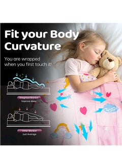 ERTYU Kids Weighted Blanket for Girls Cooling Weighted Blanket for Sleeping Kids Grey Heavy Blanket Washable Soft Weighted Throw Blanket for All Season Perfect for 5+ Years 40-60lbs(91*122CM,2.27Kg)  - Image 2