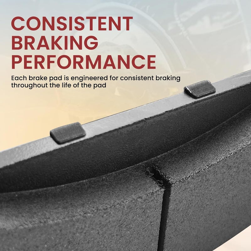 MILLISEC Front Brake Pads Set for GMC Acadia, Saturn Outlook, Buick Enclave, and Chevy Traverse - Image 5