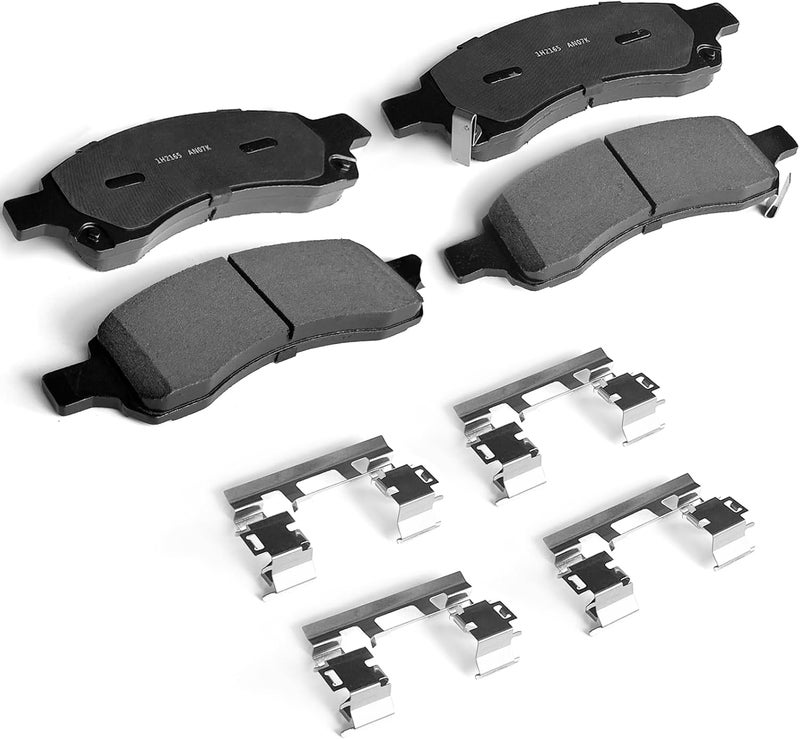 MILLISEC Front Brake Pads Set for GMC Acadia, Saturn Outlook, Buick Enclave, and Chevy Traverse - Image 1