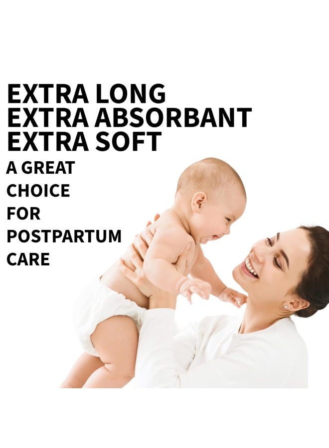 Vakly Postpartum Maternity Pads with Tails [24 Pack] Large 3''x20'' Maximum Absorbency Heavy Flow Postpartum Incontinence Pads - Ultra Soft Disposable Nursing Pads for New Moms (24) - Image 4