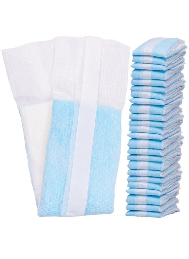 Vakly Postpartum Maternity Pads with Tails [24 Pack] Large 3''x20'' Maximum Absorbency Heavy Flow Postpartum Incontinence Pads - Ultra Soft Disposable Nursing Pads for New Moms (24) - Image 1