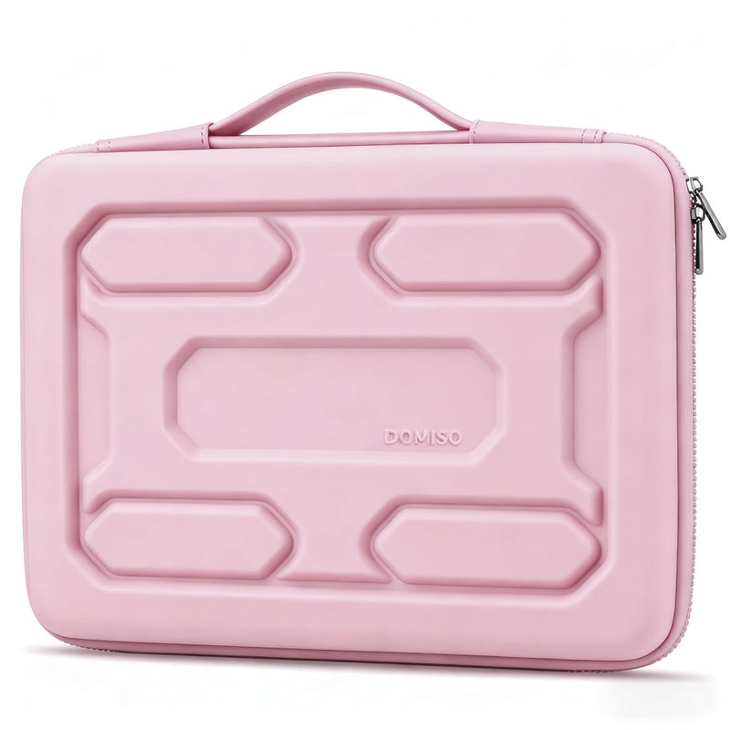 DOMISO 15.6 inch Laptop Sleeve with Handle Shockproof Waterproof EVA Protective Case for 15.6" Yoga 720 IdeaPad 310 320 ThinkPad T570/Legion 5 Gen 6/HP Envy 15/15.6" Notebooks, Pink - Image 1