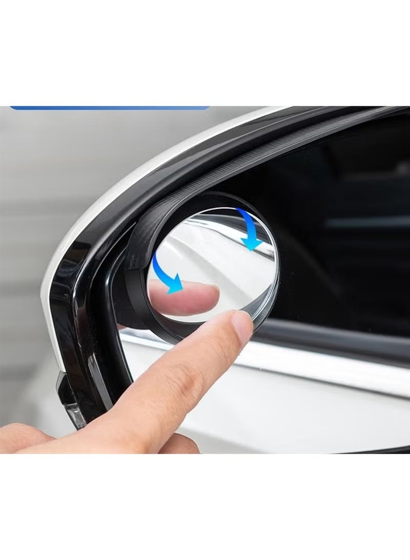 Agc Car Mirror Rain Guard with 2-Piece 360 ​​Degree Adjustable Round HD Side Mirror - Image 4