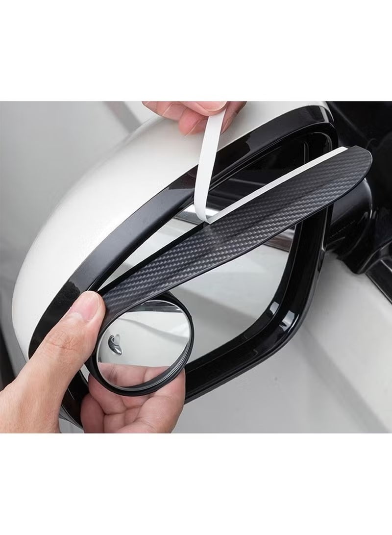 Agc Car Mirror Rain Guard with 2-Piece 360 ​​Degree Adjustable Round HD Side Mirror - Image 2