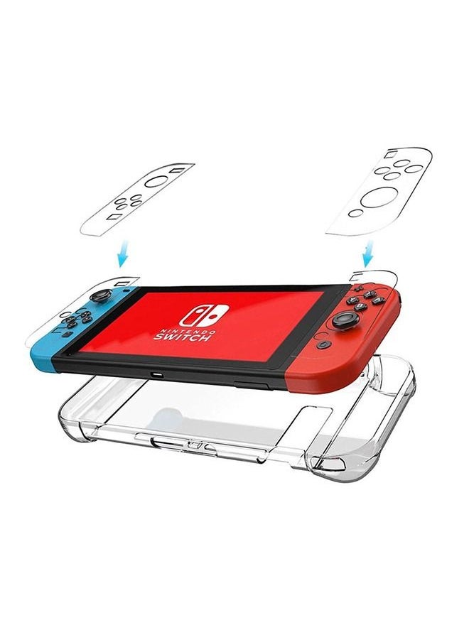 FlashHawk 7 In 1 Travel Carrying Case and Accessories for Switch, Protective Hard Portable Carry Bag, Include Screen Protector, Protective Cover Case, Data Cable, Game Case and Thumb Grip Caps,Black  - Image 5