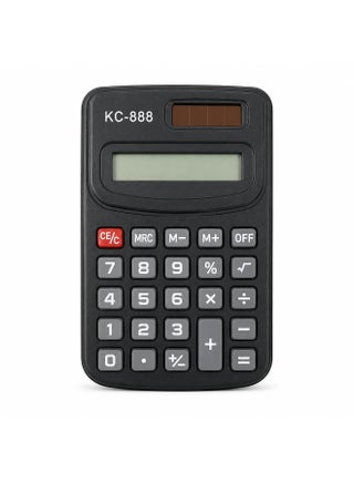 A practical electronic calculator with a compact pocket size (KC-888), ideal for daily use in the office, at school, or in business.