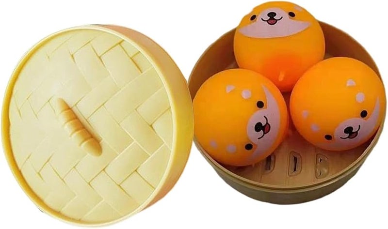 GIOIO Orange Dumpling Squishy Stress Relief Toy Soft Fidget Sensory Desk Toy For Adults - Image 1