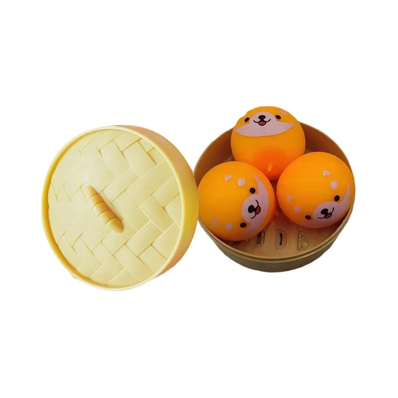 GIOIO Orange Dumpling Squishy Stress Relief Toy Soft Fidget Sensory Desk Toy For Adults - Image 2