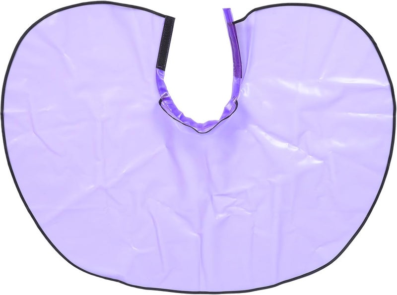 Waterproof Hair Cutting Cape Apron Oil-resistant Purple Large Size Hairdressing Shawl for Salon Hair Dye and Perm Styling - Image 1