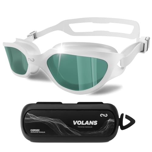 COPOZZ Swim Goggles Adult Women, Swimming Goggles for Women & Men, Anti-Fog No Leaking UV Protection for Adult - Image 1