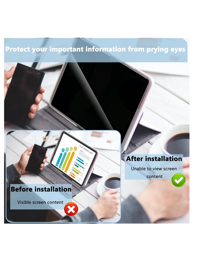 Privacy Screen Protector for iPad Air 11 Inch M2 M3 2024 2025/ iPad Air 6th Generation, Anti-Peeping, Anti-Scratch, Bubbles Free - Image 5