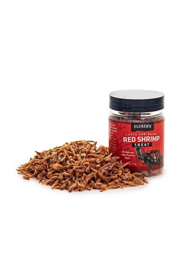 Fluker's - Fluker's All Natural Large Sun-Dried Red Shrimp, High Protein Treats, Aquatic Turtle Food, Great for Aquatic Frogs, Tegus, Monitors, and Tropical Fish, 6 oz - Image 1