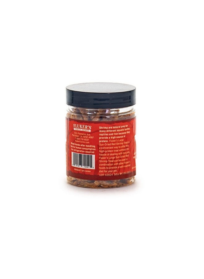 Fluker's - Fluker's All Natural Large Sun-Dried Red Shrimp, High Protein Treats, Aquatic Turtle Food, Great for Aquatic Frogs, Tegus, Monitors, and Tropical Fish, 6 oz - Image 1