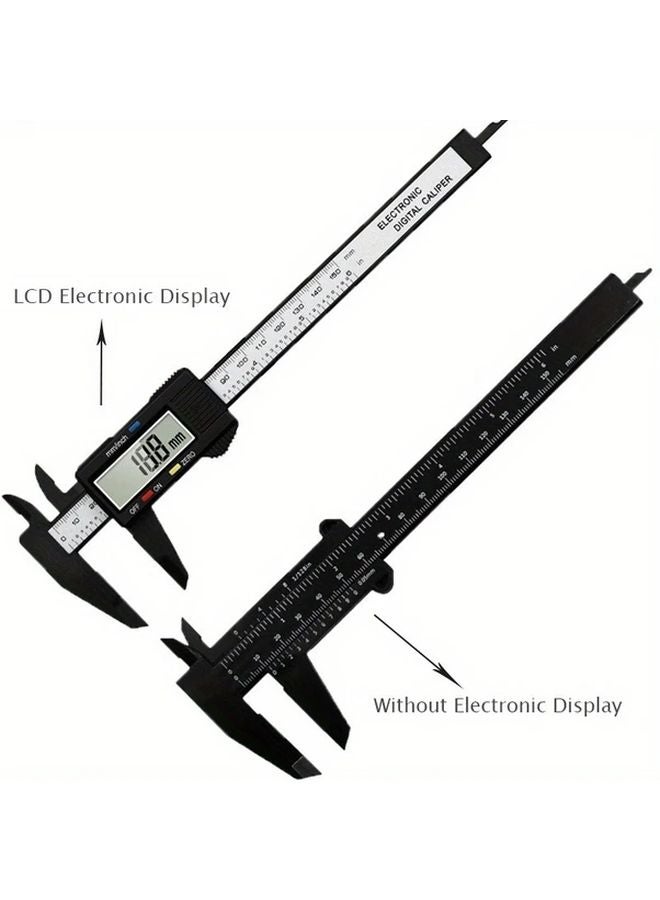 Digital Caliper 100mm With LCD Black Electronic Micrometer Measuring Tool - Image 5