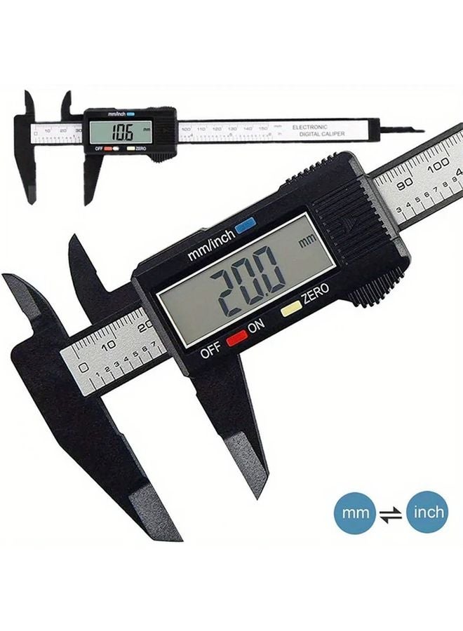Digital Caliper 100mm With LCD Black Electronic Micrometer Measuring Tool - Image 2