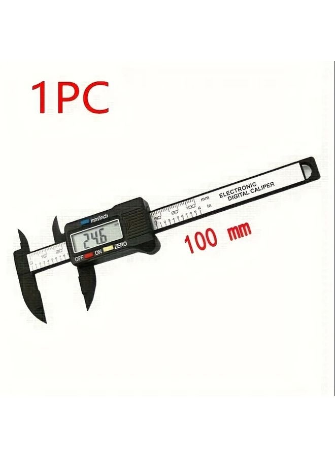 Digital Caliper 100mm With LCD Black Electronic Micrometer Measuring Tool - Image 1
