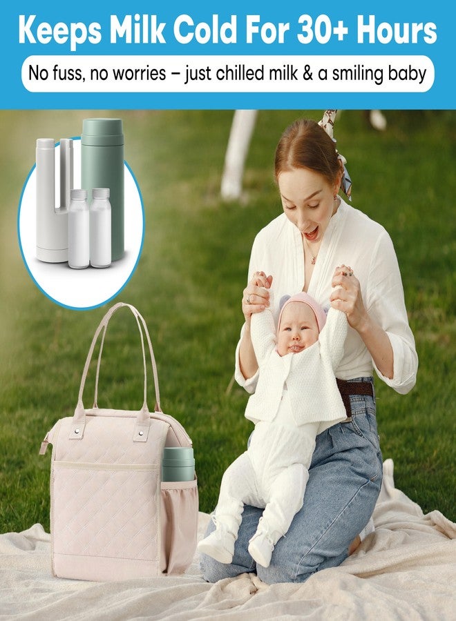Tilcare Portable Breast Milk Cooler Bottle: 30H Cooling Time, 2 x 150ml/5Oz BPA-Free, Durable Breastmilk Storage Bottles, Breastmilk Cooler, Travel Breastfeeding Milk Chiller for Baby - Image 2
