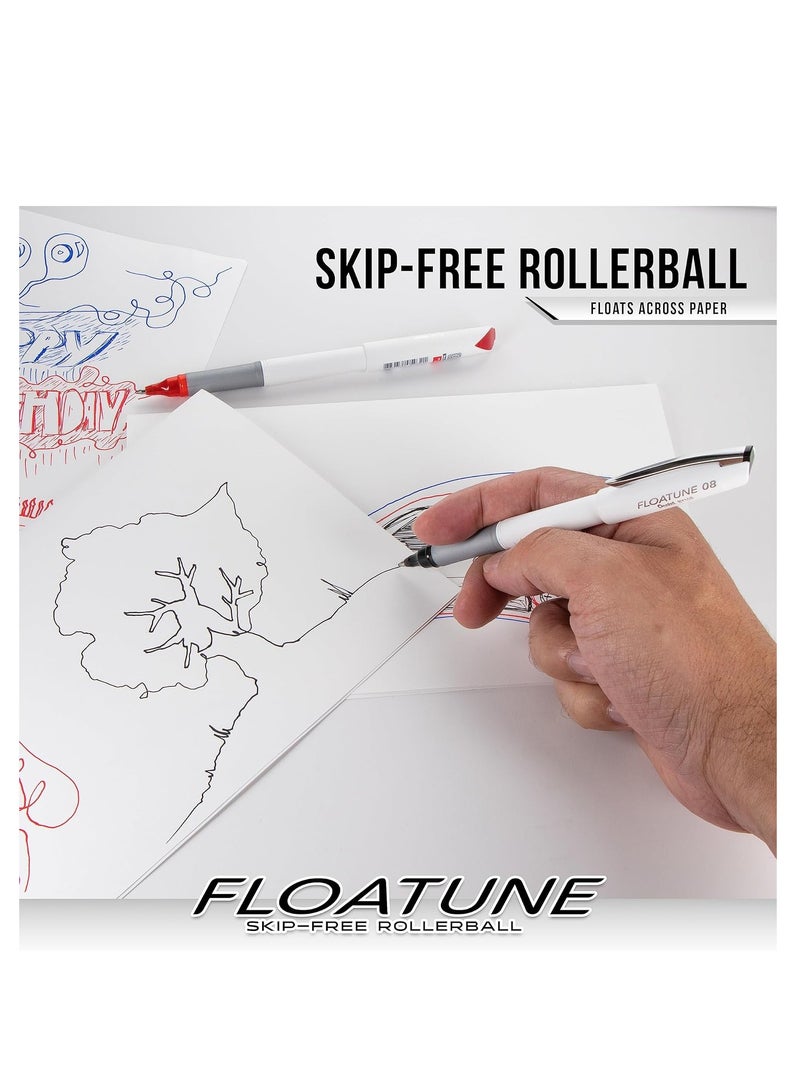 Pentel Floatune Advance Roller Pen 1.0mm Red - Image 3