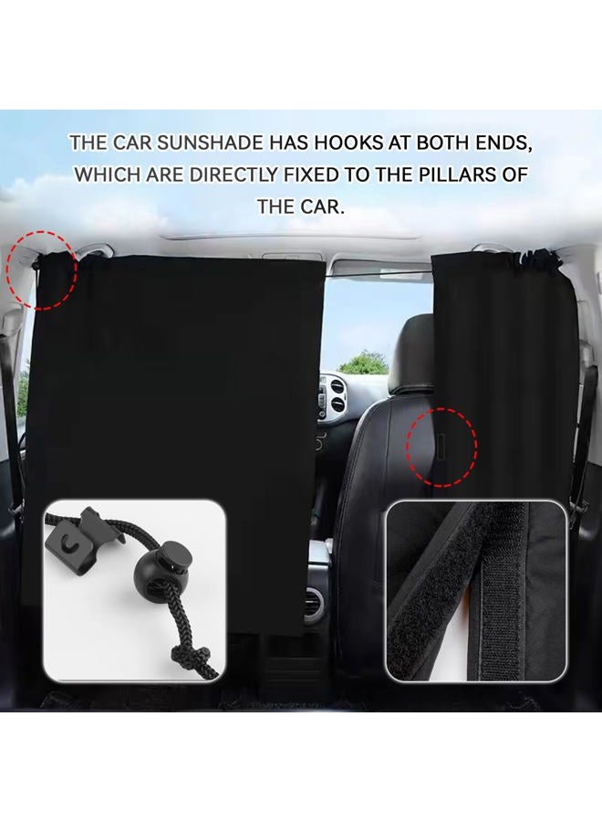 HHZL 5PCS Car Sun Shade Windshield for Light Blocking and Privacy, Window Screen Cover for Baby Car Accessories Interior for Sleeping Traveling Camping Helps Block UVA/UVB Rays Protection - Image 4